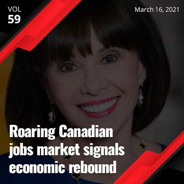 Roaring Canadian jobs market signals economic rebound